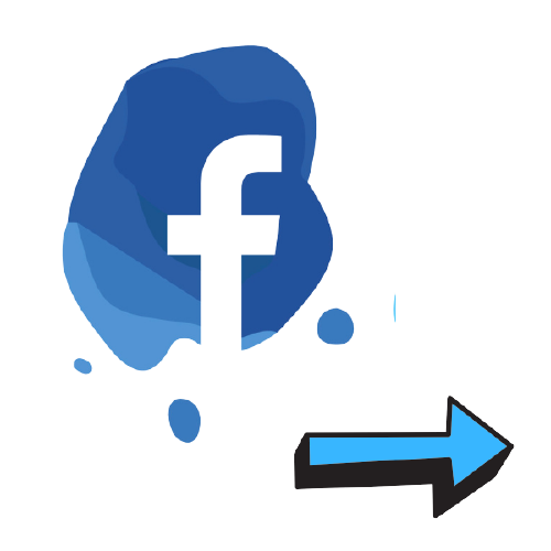 לוגו פייסבוק מגניב עם חץ